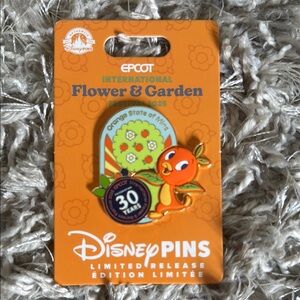 Disney Orange Character Pin - Epcot Flower & Garden 2025